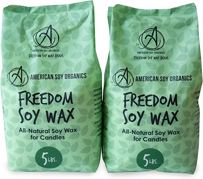 American Soy Organics - 100% Midwest Soy Container Wax Beads for Candle  Making, 25 lb Bag