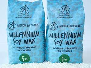 American Soy Organics- 10 lb of Freedom Soy Wax Beads for Candle Making Microwavable Soy Wax Beads Premium Soy Candle Making Supplies